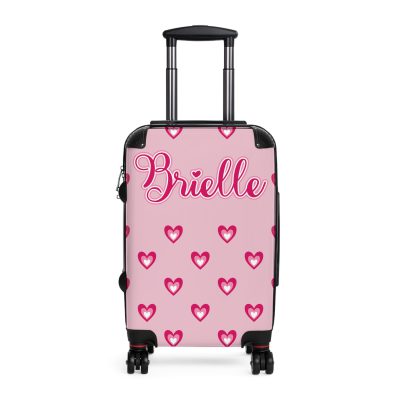 Glamorous Custom Pink Barbie suitcase, a durable and personalized travel companion. Crafted with chosen pink Barbie designs, it's perfect for enthusiasts on the go.