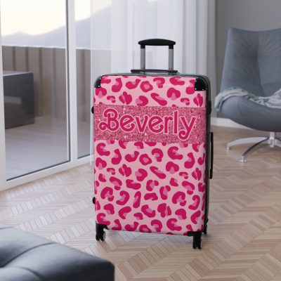 Glamorous Custom Pink Barbie suitcase, a durable and personalized travel companion. Crafted with chosen pink Barbie designs, it's perfect for enthusiasts on the go.