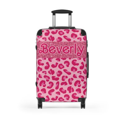 Glamorous Custom Pink Barbie suitcase, a durable and personalized travel companion. Crafted with chosen pink Barbie designs, it's perfect for enthusiasts on the go.