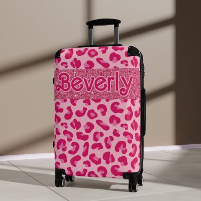 Glamorous Custom Pink Barbie suitcase, a durable and personalized travel companion. Crafted with chosen pink Barbie designs, it's perfect for enthusiasts on the go.