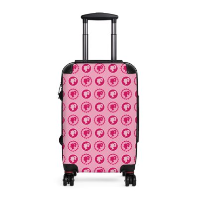 Stylish Pink Barbie suitcase, a durable and glamorous travel companion. Crafted with pink Barbie designs, it's perfect for enthusiasts on the go.