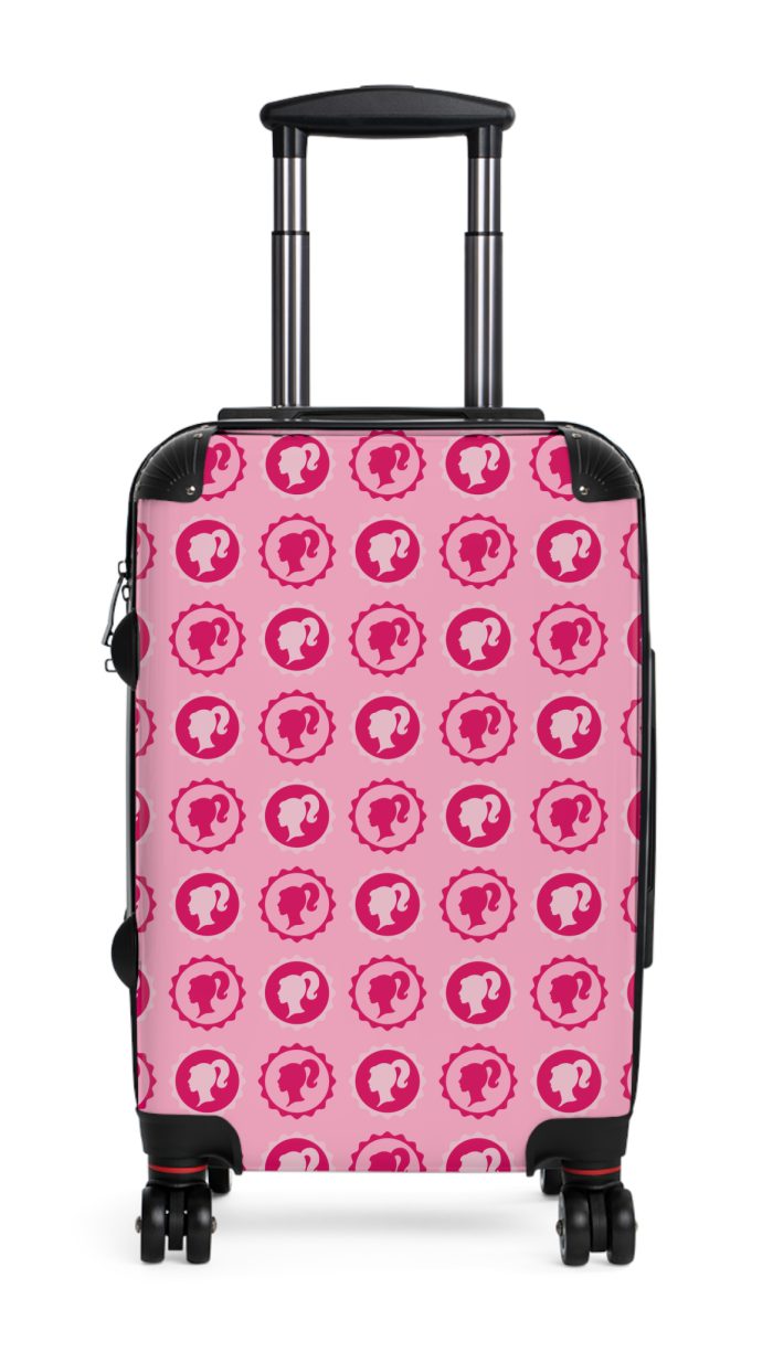 Stylish Pink Barbie suitcase, a durable and glamorous travel companion. Crafted with pink Barbie designs, it's perfect for enthusiasts on the go.