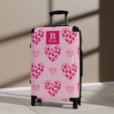 Glamorous Custom Pink Barbie suitcase, a durable and personalized travel companion. Crafted with chosen pink Barbie designs, it's perfect for enthusiasts on the go.