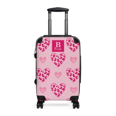 Glamorous Custom Pink Barbie suitcase, a durable and personalized travel companion. Crafted with chosen pink Barbie designs, it's perfect for enthusiasts on the go.