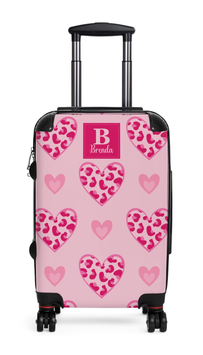 Glamorous Custom Pink Barbie suitcase, a durable and personalized travel companion. Crafted with chosen pink Barbie designs, it's perfect for enthusiasts on the go.