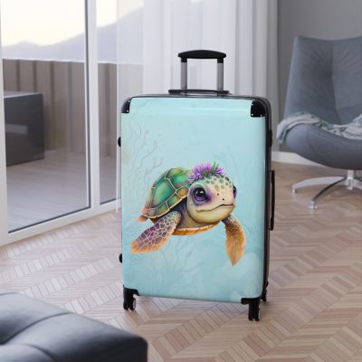 Cute Turtle Suitcase - Your tiny travel companion, adding charm to every journey. Adorable design for travel enthusiasts seeking both style and function.