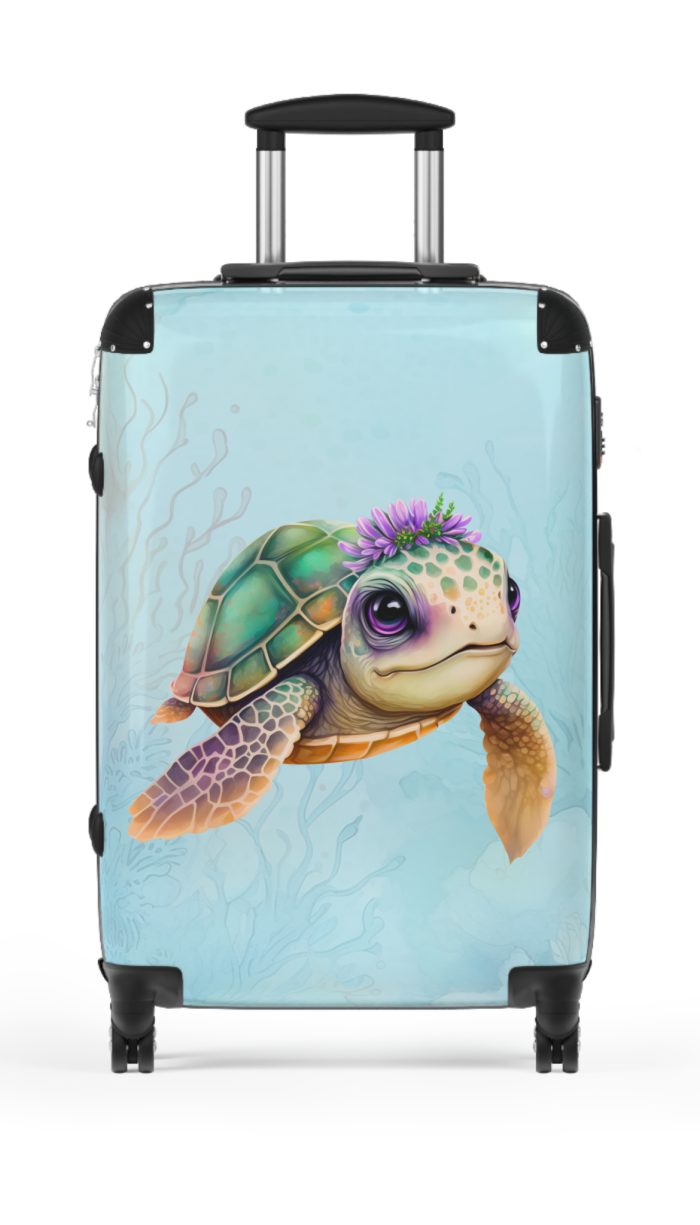 Cute Turtle Suitcase - Your tiny travel companion, adding charm to every journey. Adorable design for travel enthusiasts seeking both style and function.