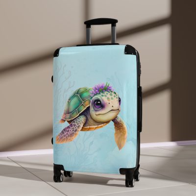 Cute Turtle Suitcase - Your tiny travel companion, adding charm to every journey. Adorable design for travel enthusiasts seeking both style and function.