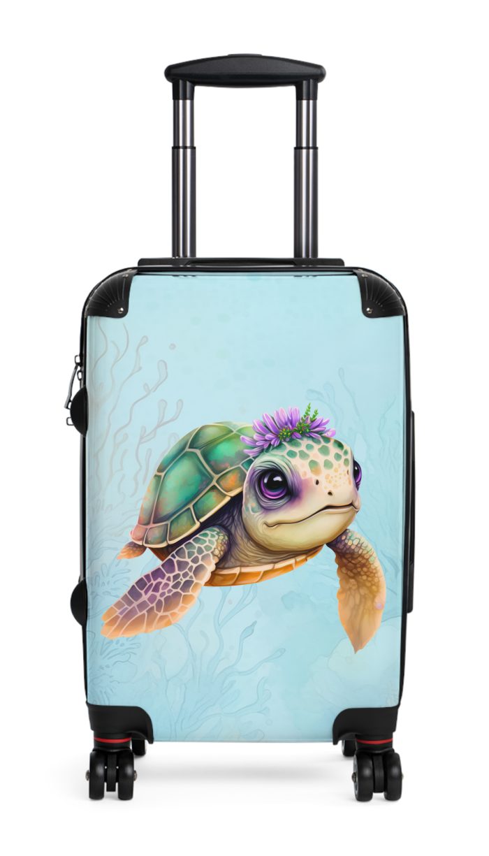 Cute Turtle Suitcase - Your tiny travel companion, adding charm to every journey. Adorable design for travel enthusiasts seeking both style and function.