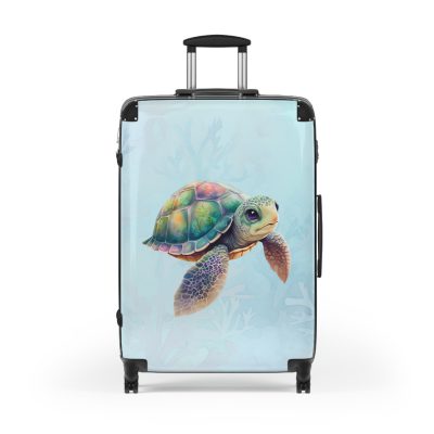 Cute Turtle Suitcase - Your tiny travel companion, adding charm to every journey. Adorable design for travel enthusiasts seeking both style and function.