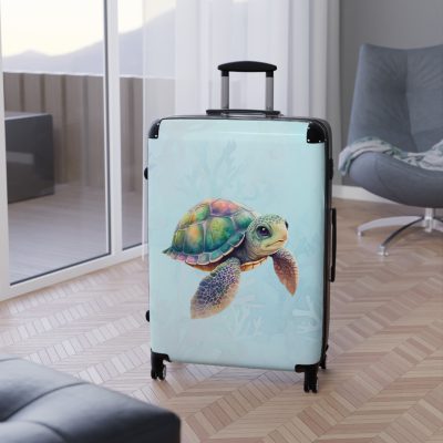 Cute Turtle Suitcase - Your tiny travel companion, adding charm to every journey. Adorable design for travel enthusiasts seeking both style and function.