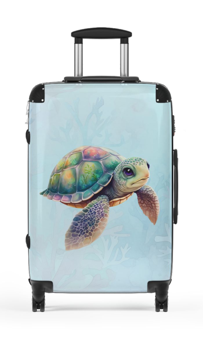 Cute Turtle Suitcase - Your tiny travel companion, adding charm to every journey. Adorable design for travel enthusiasts seeking both style and function.