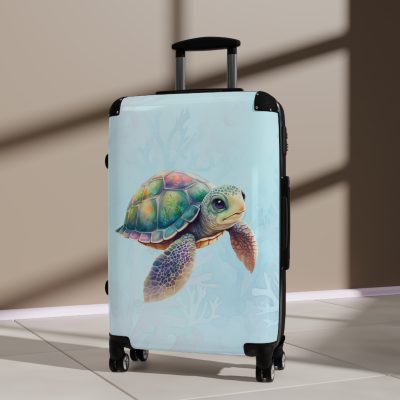 Cute Turtle Suitcase - Your tiny travel companion, adding charm to every journey. Adorable design for travel enthusiasts seeking both style and function.