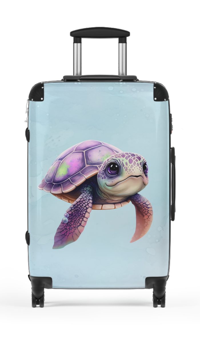 Cute Turtle Suitcase - Your tiny travel companion, adding charm to every journey. Adorable design for travel enthusiasts seeking both style and function.