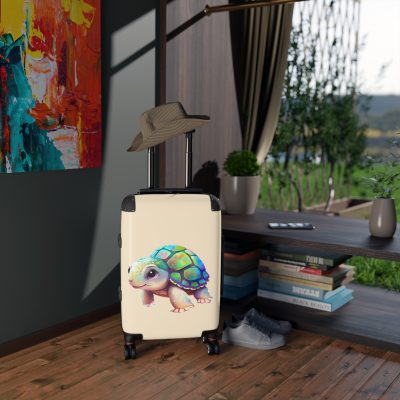 Cute Turtle Suitcase - Your tiny travel companion, adding charm to every journey. Adorable design for travel enthusiasts seeking both style and function.