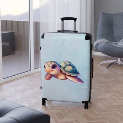 Cute Turtle Suitcase - Your tiny travel companion, adding charm to every journey. Adorable design for travel enthusiasts seeking both style and function.