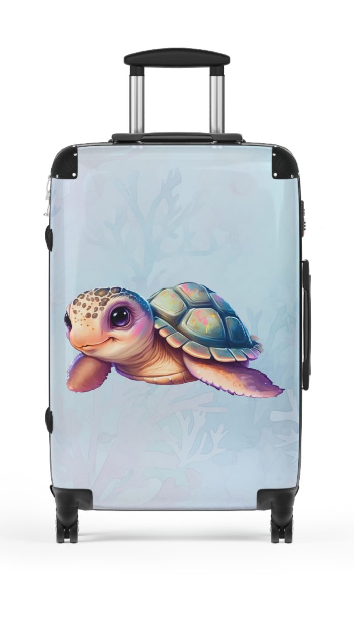 Cute Turtle Suitcase - Your tiny travel companion, adding charm to every journey. Adorable design for travel enthusiasts seeking both style and function.