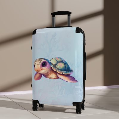 Cute Turtle Suitcase - Your tiny travel companion, adding charm to every journey. Adorable design for travel enthusiasts seeking both style and function.