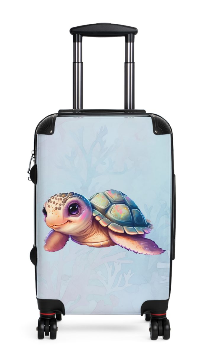 Cute Turtle Suitcase - Your tiny travel companion, adding charm to every journey. Adorable design for travel enthusiasts seeking both style and function.