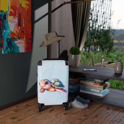 Cute Turtle Suitcase - Your tiny travel companion, adding charm to every journey. Adorable design for travel enthusiasts seeking both style and function.