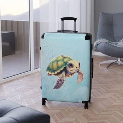 Cute Turtle Suitcase - Your tiny travel companion, adding charm to every journey. Adorable design for travel enthusiasts seeking both style and function.