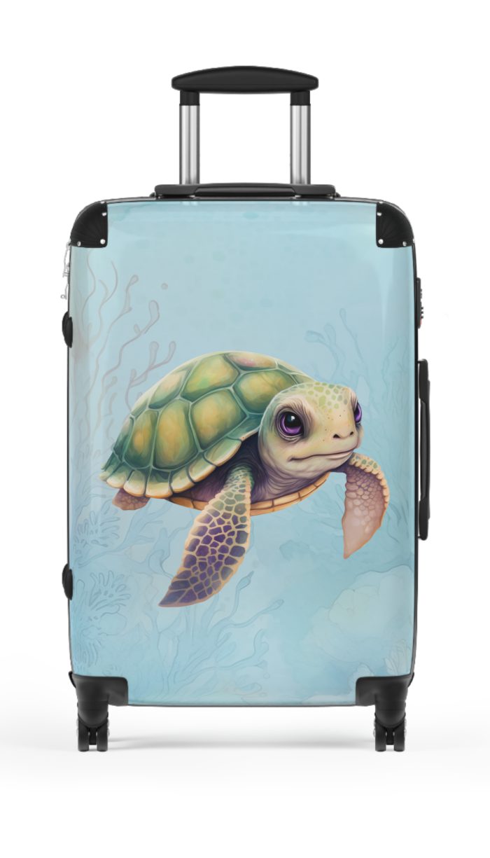 Cute Turtle Suitcase - Your tiny travel companion, adding charm to every journey. Adorable design for travel enthusiasts seeking both style and function.