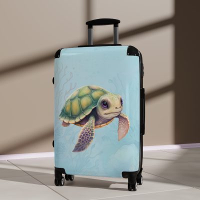 Cute Turtle Suitcase - Your tiny travel companion, adding charm to every journey. Adorable design for travel enthusiasts seeking both style and function.