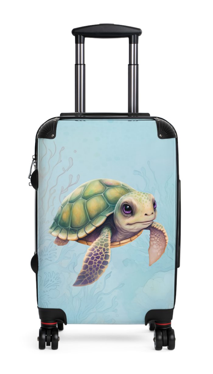 Cute Turtle Suitcase - Your tiny travel companion, adding charm to every journey. Adorable design for travel enthusiasts seeking both style and function.