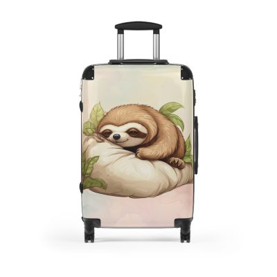 Whimsical Cute Sloth suitcase, a durable and adorable travel companion. Crafted with cute sloth designs, it's perfect for enthusiasts on the go.