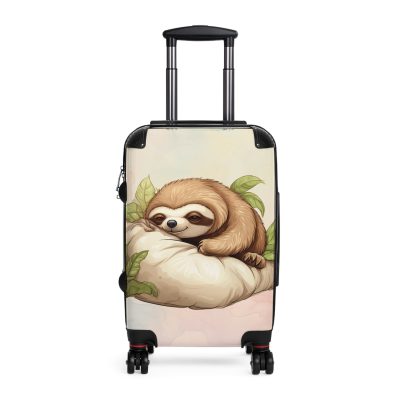 Whimsical Cute Sloth suitcase, a durable and adorable travel companion. Crafted with cute sloth designs, it's perfect for enthusiasts on the go.