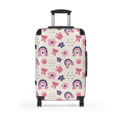 Enchanting rainbow unicorn suitcase, perfect for unicorn enthusiasts. Vibrant design and durable build make it a magical and practical travel companion.