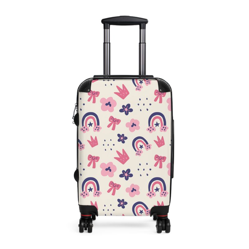 Enchanting rainbow unicorn suitcase, perfect for unicorn enthusiasts. Vibrant design and durable build make it a magical and practical travel companion.