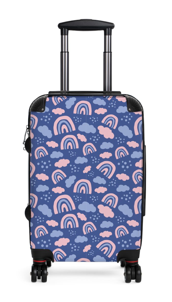 Enchanting rainbow unicorn suitcase, perfect for unicorn enthusiasts. Vibrant design and durable build make it a magical and practical travel companion.