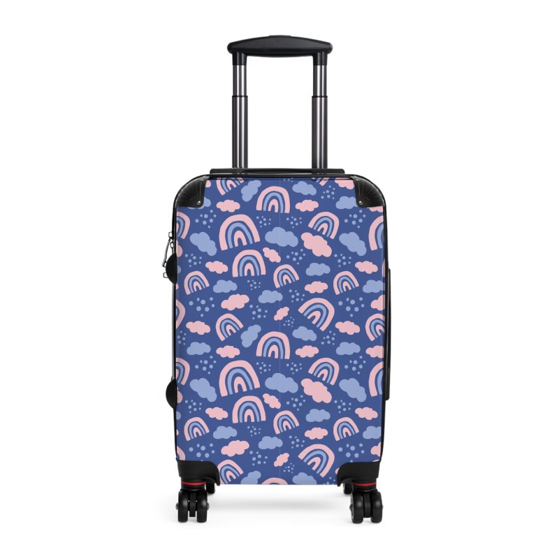 Enchanting rainbow unicorn suitcase, perfect for unicorn enthusiasts. Vibrant design and durable build make it a magical and practical travel companion.