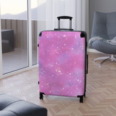 Watercolor Suitcase - A travel companion adorned with captivating watercolor patterns, adding an artistic flair to your adventures.