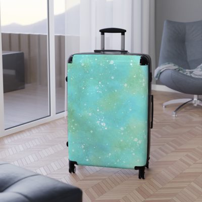 Watercolor Suitcase - A travel companion adorned with captivating watercolor patterns, adding an artistic flair to your adventures.