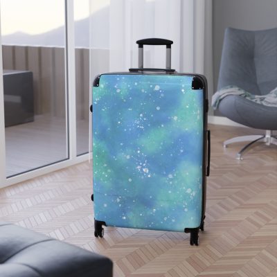 Watercolor Suitcase - A travel companion adorned with captivating watercolor patterns, adding an artistic flair to your adventures.