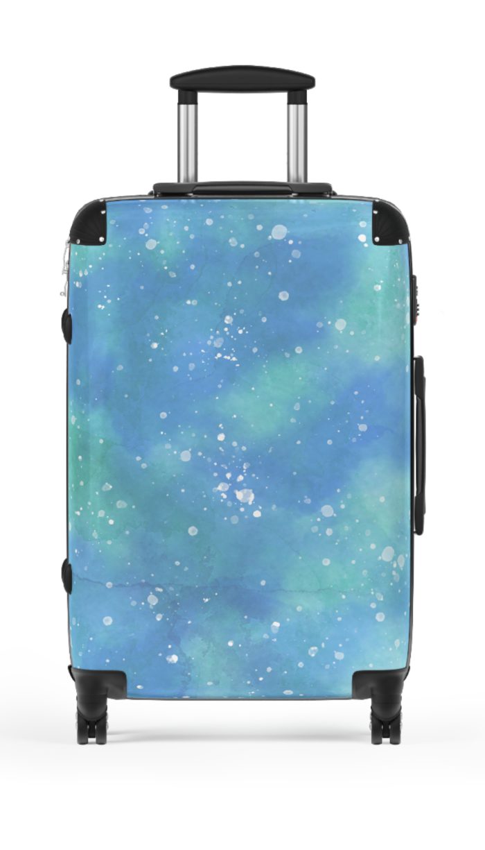 Watercolor Suitcase - A travel companion adorned with captivating watercolor patterns, adding an artistic flair to your adventures.