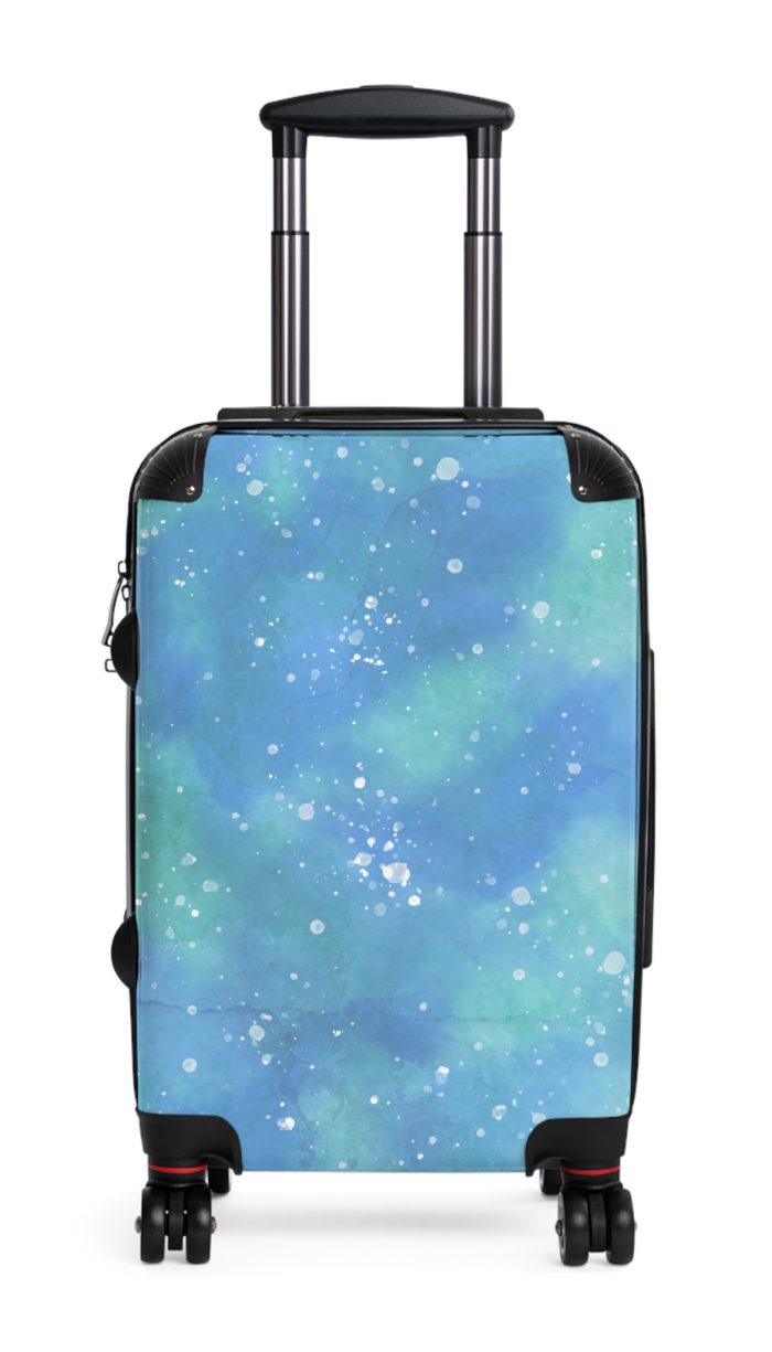 Watercolor Suitcase - A travel companion adorned with captivating watercolor patterns, adding an artistic flair to your adventures.