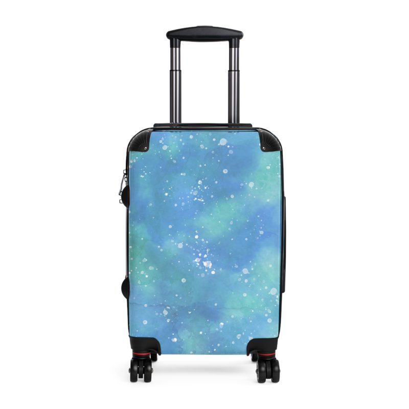 Watercolor Suitcase - A travel companion adorned with captivating watercolor patterns, adding an artistic flair to your adventures.