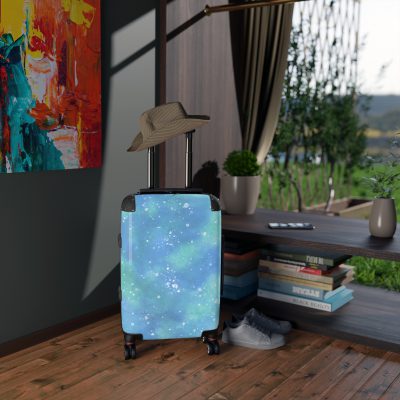 Watercolor Suitcase - A travel companion adorned with captivating watercolor patterns, adding an artistic flair to your adventures.