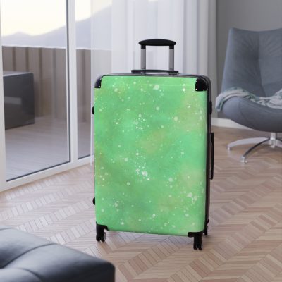 Watercolor Suitcase - A travel companion adorned with captivating watercolor patterns, adding an artistic flair to your adventures.