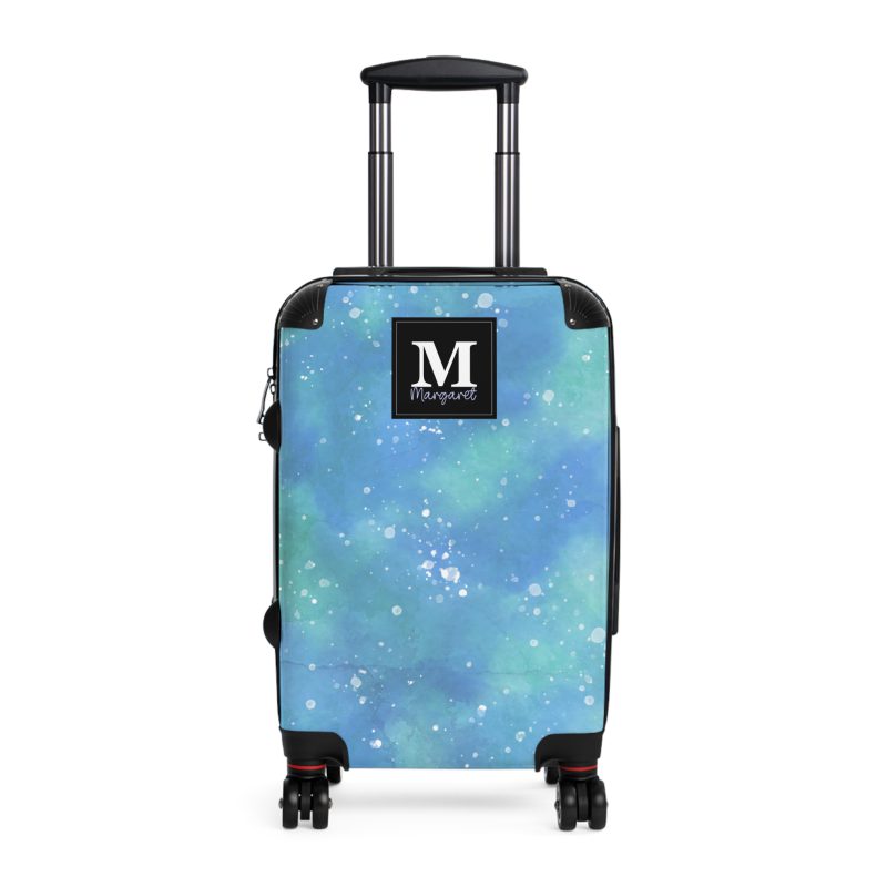 Watercolor Custom Suitcase - A bespoke travel companion featuring custom watercolor designs, reflecting your individuality on every adventure.