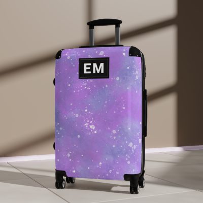 Watercolor Custom Suitcase - A bespoke travel companion featuring custom watercolor designs, reflecting your individuality on every adventure.