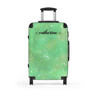 Watercolor Custom Suitcase - A bespoke travel companion featuring custom watercolor designs, reflecting your individuality on every adventure.