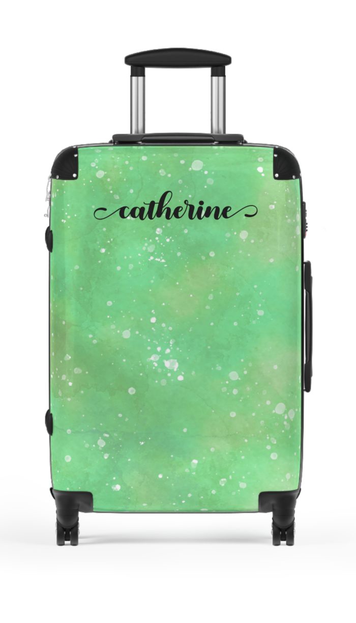 Watercolor Custom Suitcase - A bespoke travel companion featuring custom watercolor designs, reflecting your individuality on every adventure.