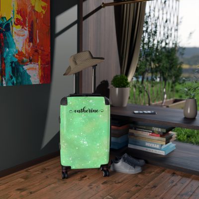 Watercolor Custom Suitcase - A bespoke travel companion featuring custom watercolor designs, reflecting your individuality on every adventure.