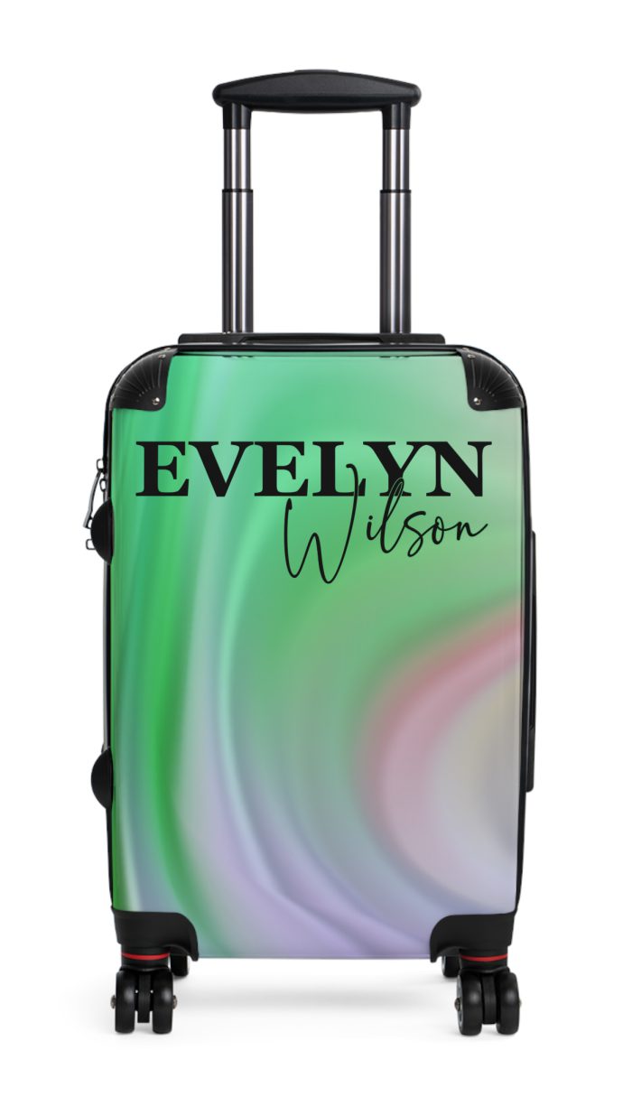 Custom Marble Suitcase - A personalized suitcase adorned with an elegant marble-themed design, perfect for travelers who want to add a touch of luxury to their luggage.