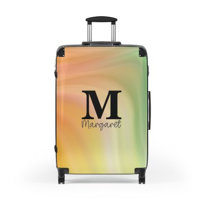 Custom Marble Suitcase - A personalized suitcase adorned with an elegant marble-themed design, perfect for travelers who want to add a touch of luxury to their luggage.