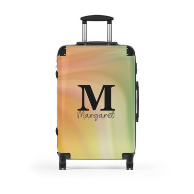 Custom Marble Suitcase - A personalized suitcase adorned with an elegant marble-themed design, perfect for travelers who want to add a touch of luxury to their luggage.